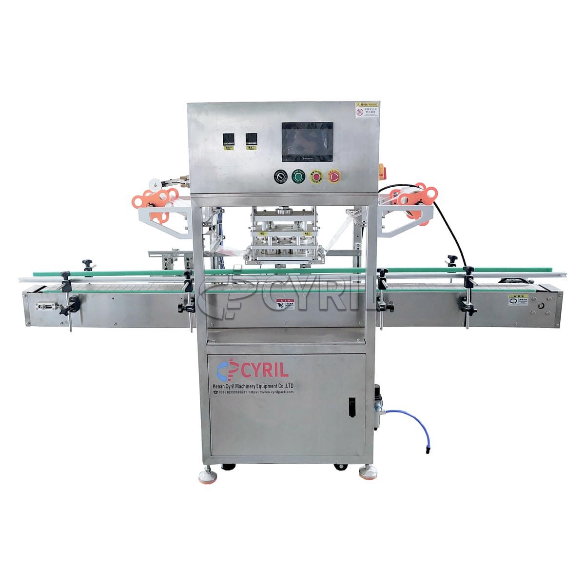 Fully automatic double-head film sealing machine