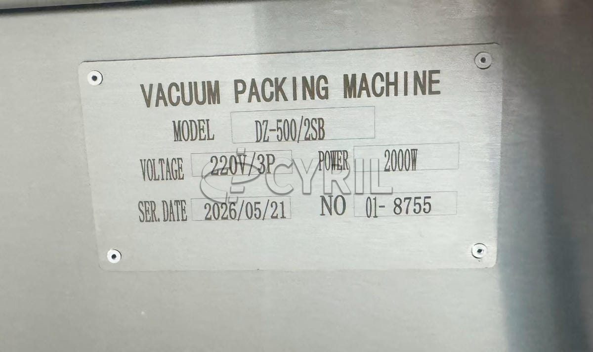 Double chamber vacuum packaging machine