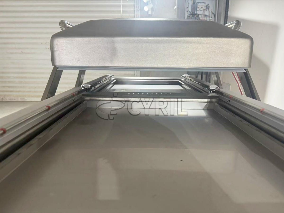 Double chamber vacuum packaging machine