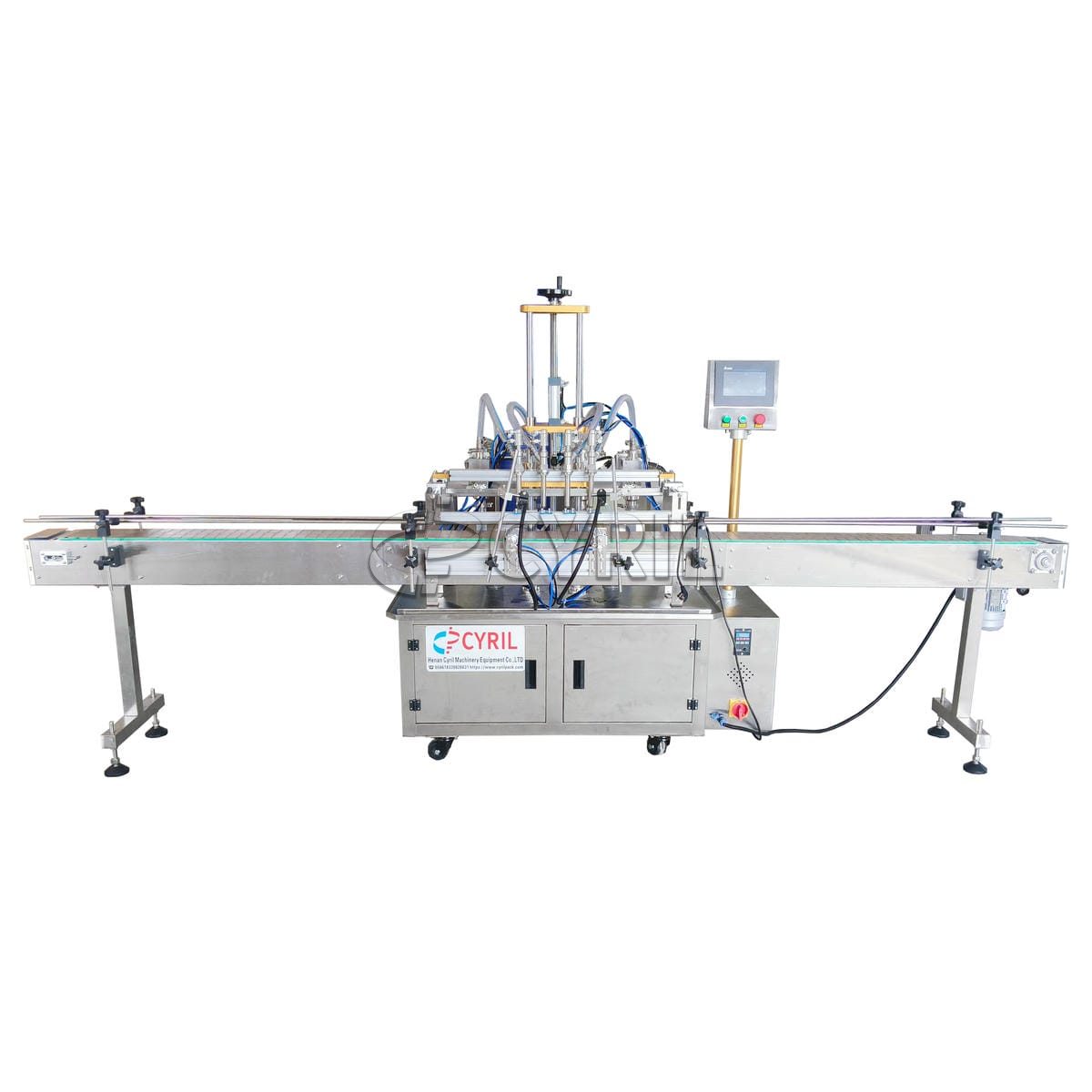 Four-head gear pump hopperless filling machine
