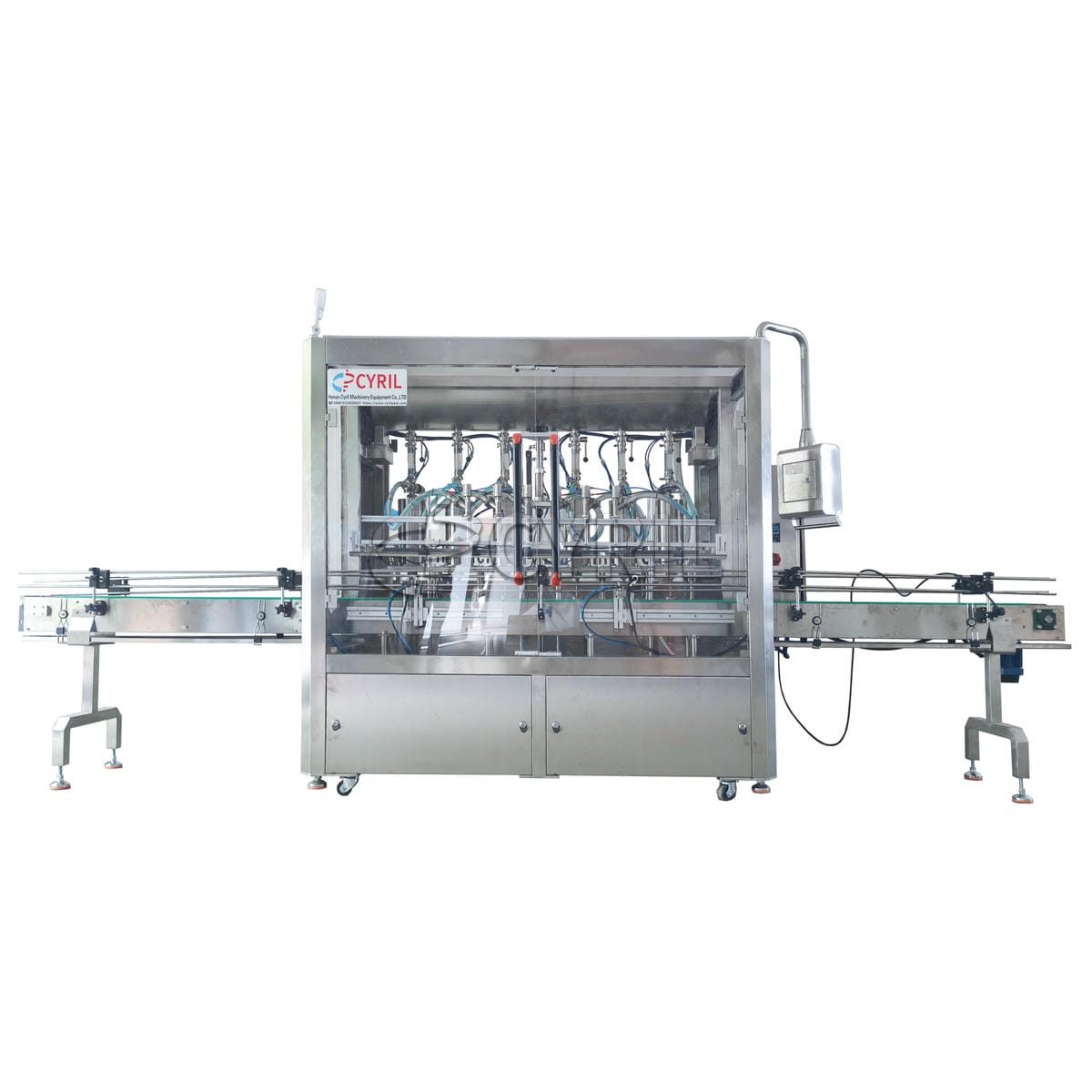 Servo six-head paste filling machine