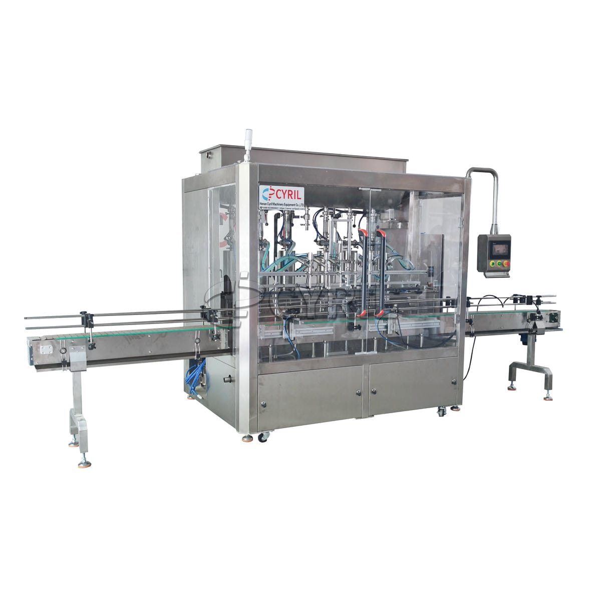 Servo six-head paste filling machine