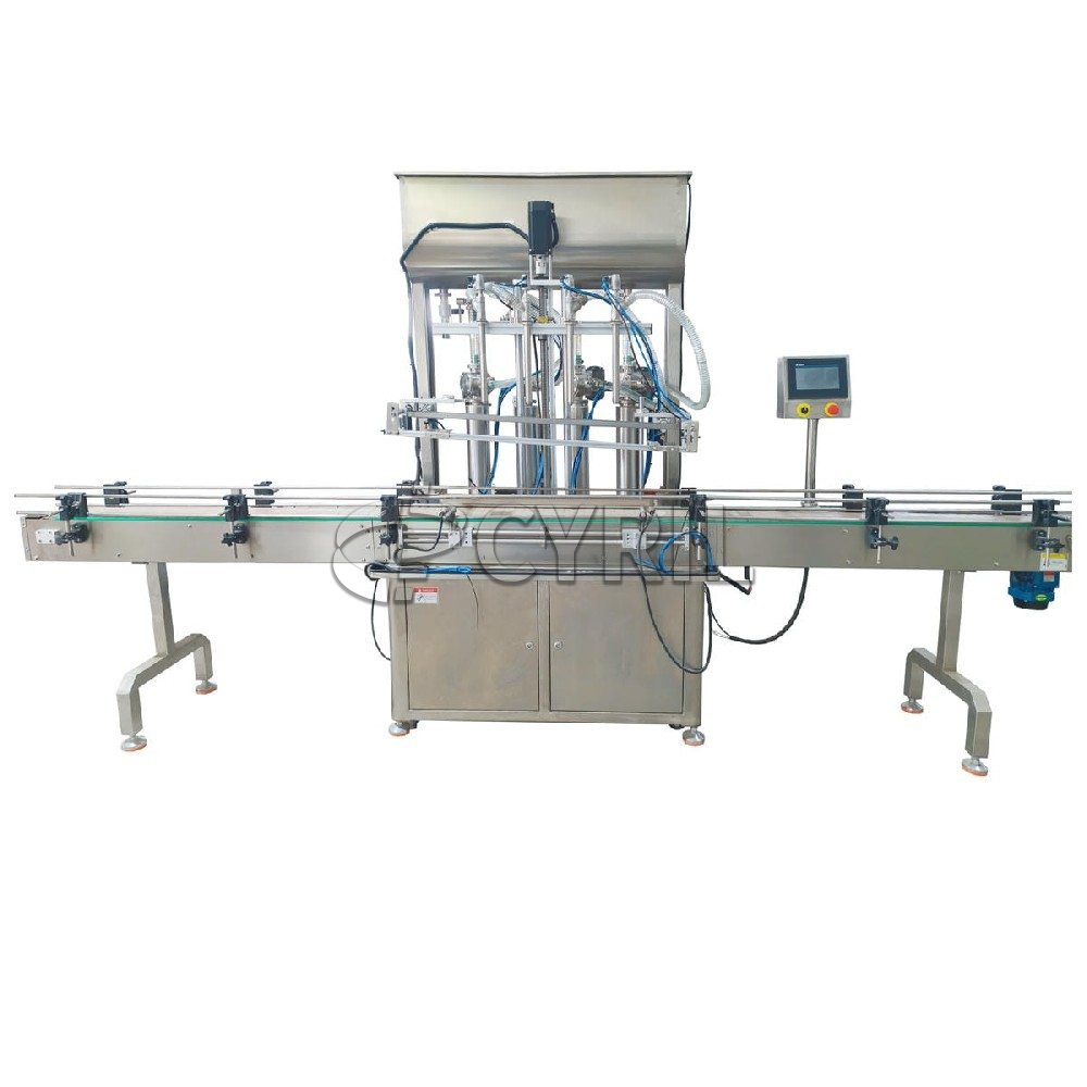 Four head paste filling machine