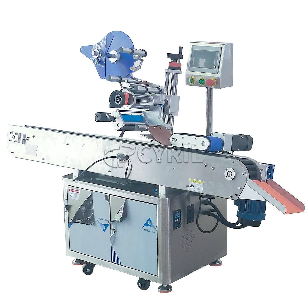 Horizontal round bottle labeling machine