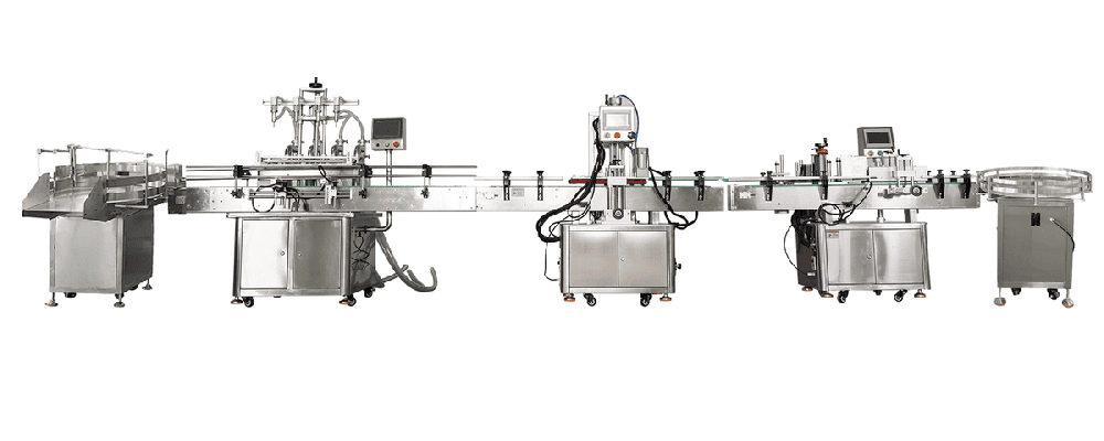 Fully automatic granule packaging production line